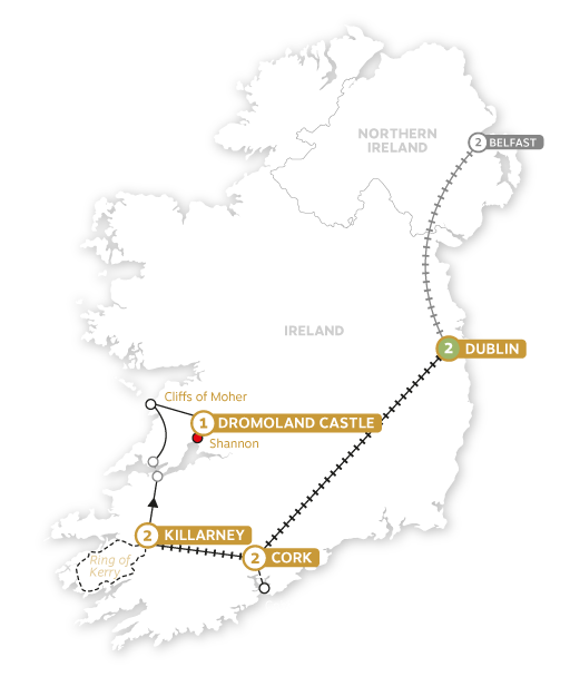 4-Day Ring of Kerry, Limerick, Cliffs of Moher, Galway and Connemara Rail  Tour, Dublin - IRLANDA